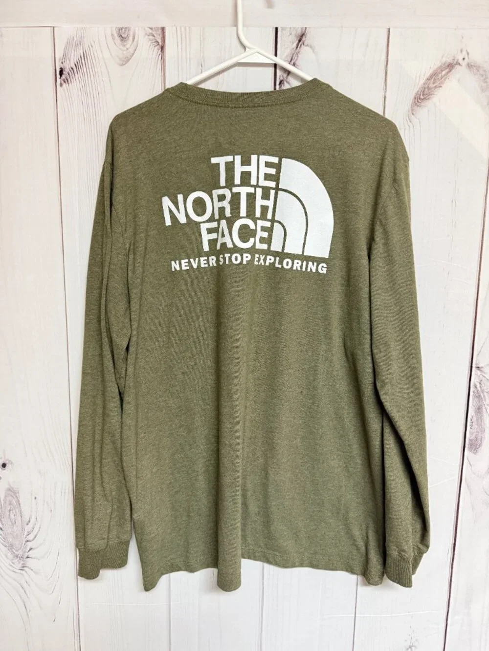The North Face Men’s Half Dome Tee XL Olive Heather Long Sleeve‎ EUC